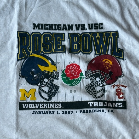 University of Michigan 2007 Rose Bowl T-Shirt - Unisex NWOT - Picture 2 of 6